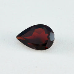 Garnet 1PC Large 9x11 MM Pear Faceted Red Polished Semi Precious Loose Gems