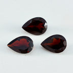 Garnet 1PC Large 9x11 MM Pear Faceted Red Polished Semi Precious Loose Gems