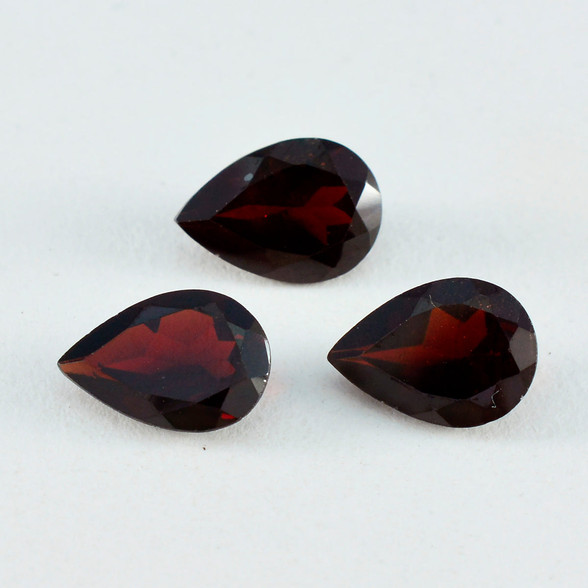 Garnet 1PC Large 9x11 MM Pear Faceted Red Polished Semi Precious Loose Gems