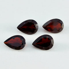 Garnet 1PC Large 8x12 MM Pear Faceted Red Splendid Semi Precious Loose Gemstone