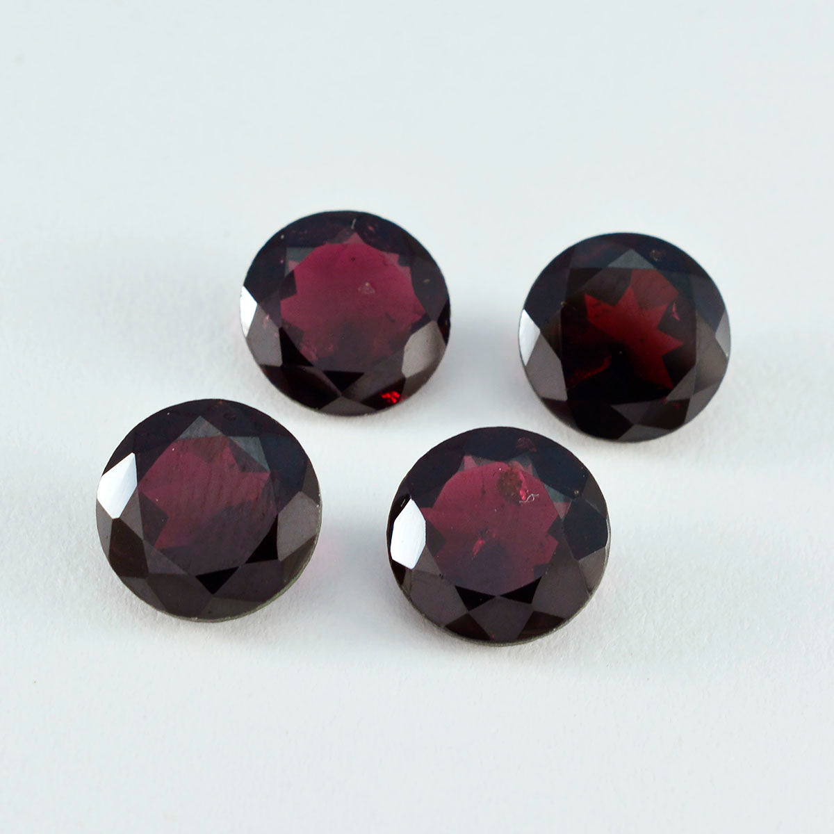 Garnet 1PC Chunky 15x15 MM Round Faceted Red Superior Semi Precious Loose Gemstone