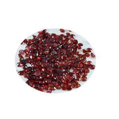 Garnet 1PC Small 7x7 MM Round Faceted Red Splendid Semi Precious Loose Gemstone