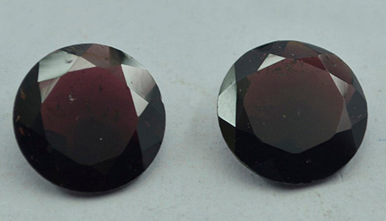 Garnet 1PC Chunky 16x16 MM Round Faceted Red Pure Semi Precious Loose Gemstones