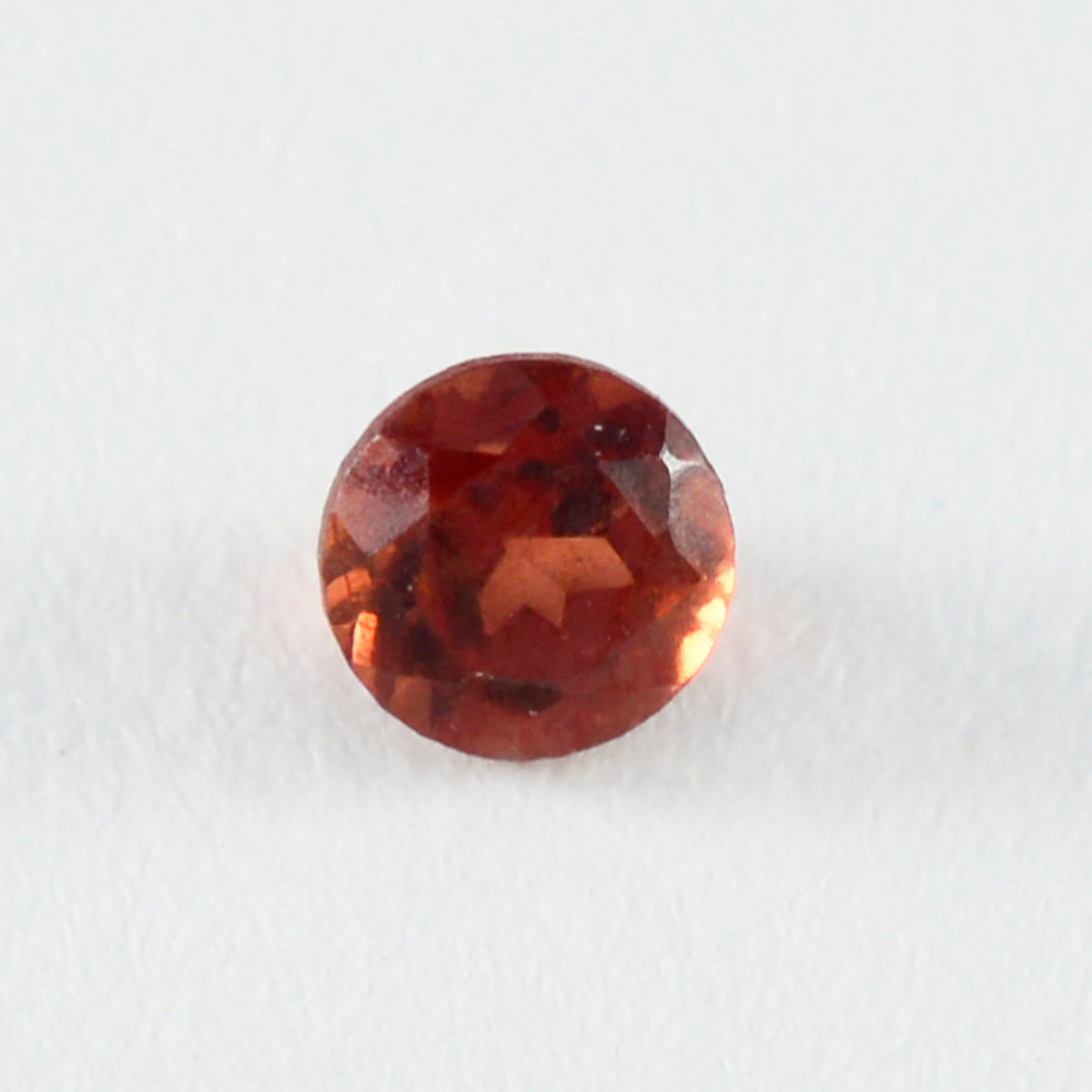 Garnet 1PC Tiny 6x6 MM Round Faceted Red Polished Semi Precious Loose Gems Hoofdafbeelding