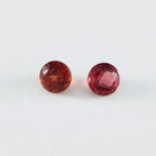 Garnet 1PC Tiny 6x6 MM Round Faceted Red Polished Semi Precious Loose Gems
