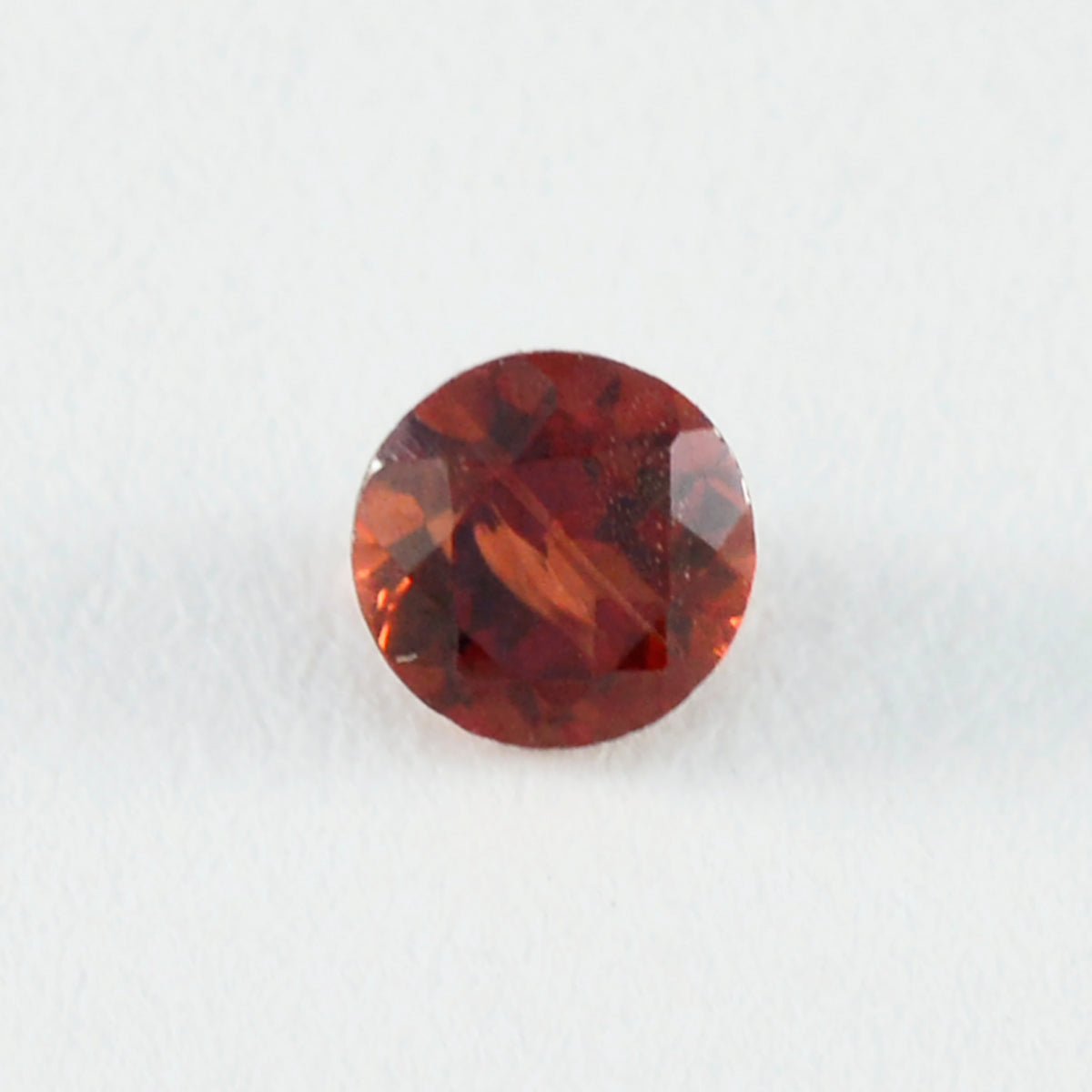 Garnet 1PC Small 8x8 MM Round Faceted Red Luster Semi Precious Loose Gemstones