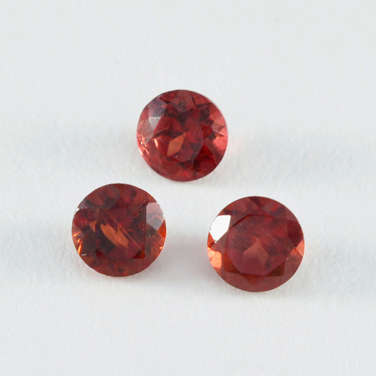 Garnet 1PC Small 8x8 MM Round Faceted Red Luster Semi Precious Loose Gemstones