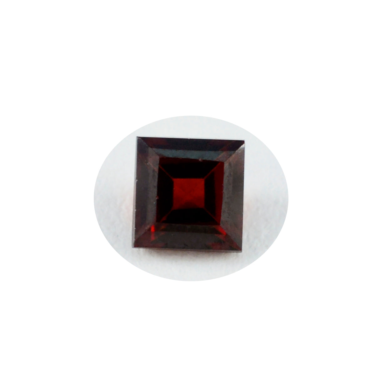 Garnet 1PC Chunky 14x14 MM Square Faceted Red Genuine Semi Precious Loose Gems