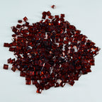Garnet 1PC Tiny 5x5 MM Square Faceted Red Sparkling Semi Precious Gems