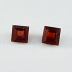 Garnet 1PC Large 11x11 MM Square Faceted Red Fine Semi Precious Loose Gemstone