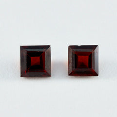 Garnet 1PC Chunky 15x15 MM Square Faceted Red Superior Semi Precious Loose Gemstone