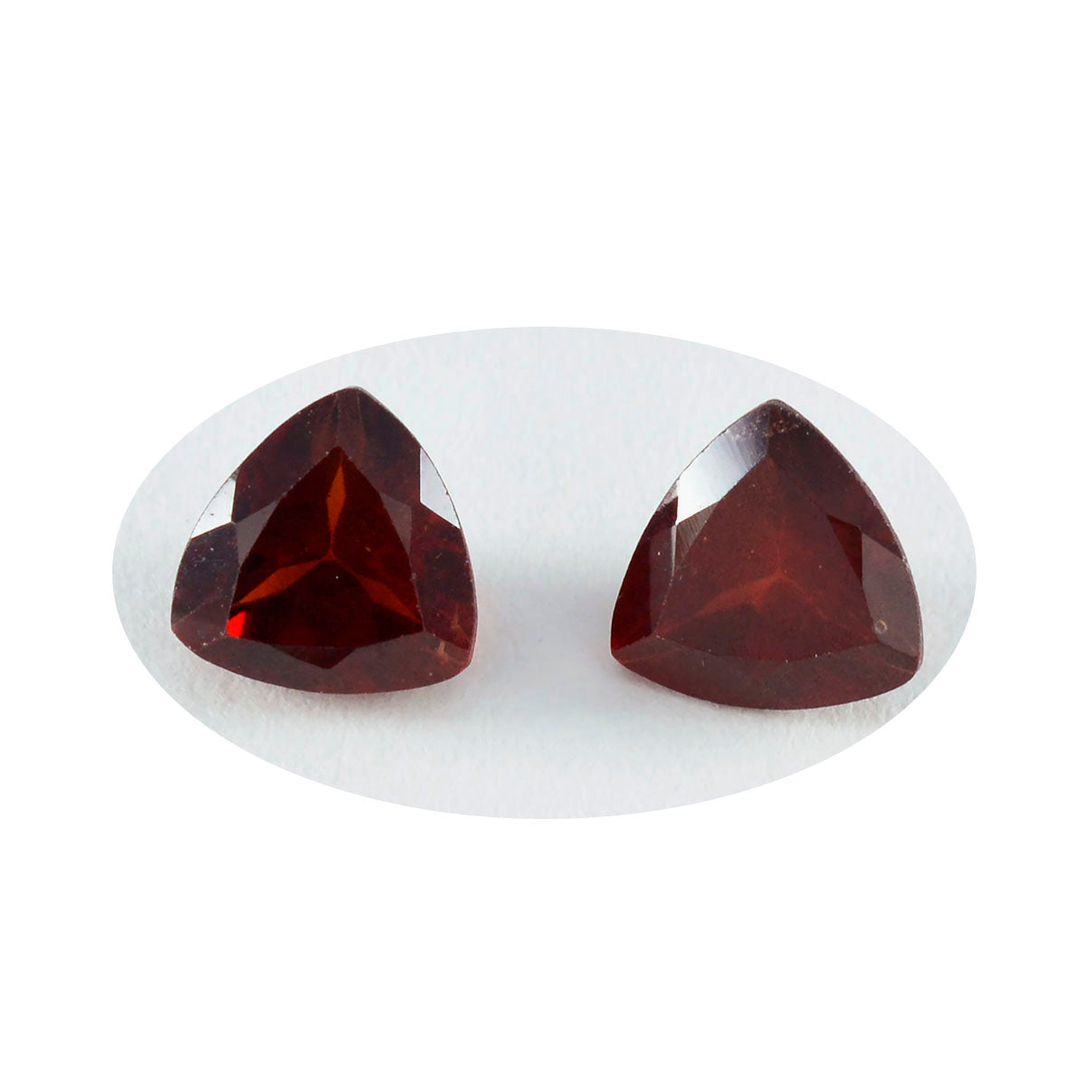 Garnet 1PC Large 10x10 MM Triangle Faceted Red Shine Semi Precious Loose Gems Sekundär produktbild