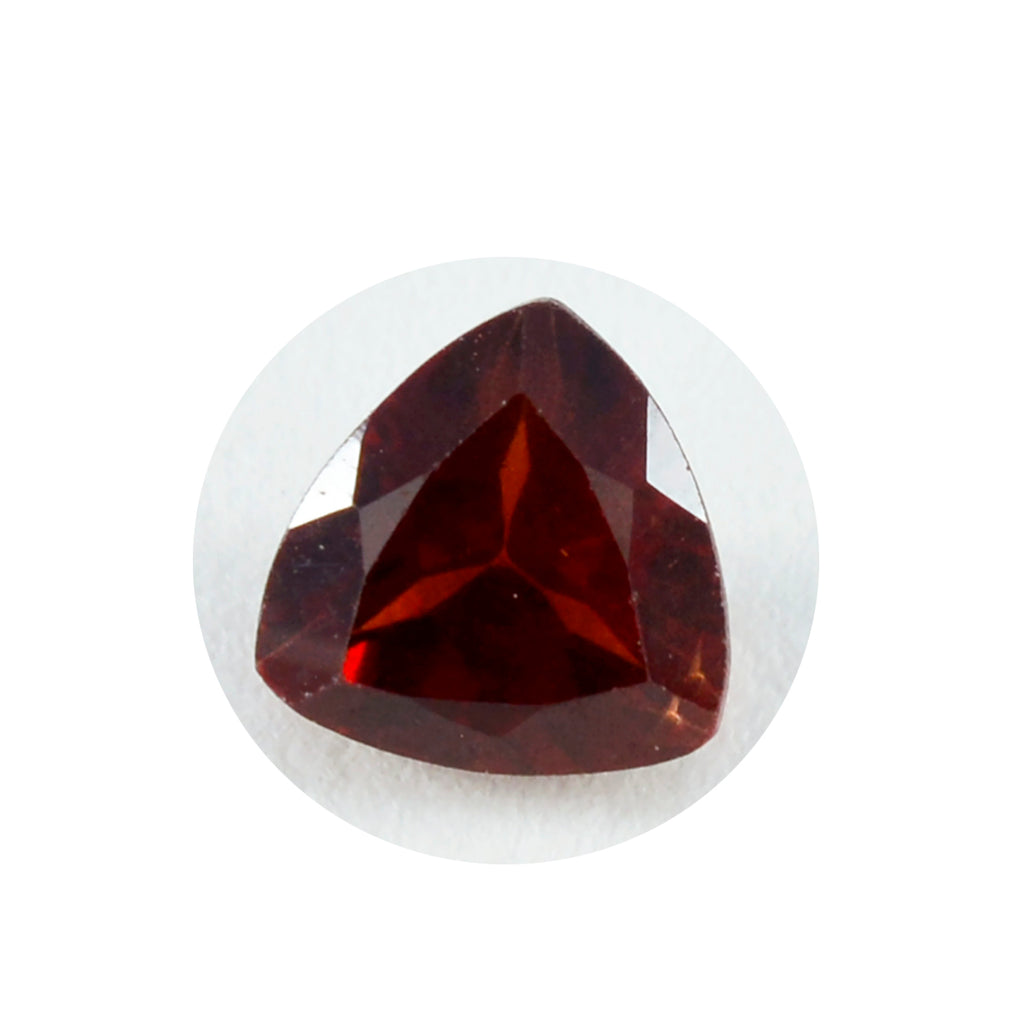 Garnet 1PC Chunky 14x14 MM Triangle Faceted Red Genuine Semi Precious Loose Gems