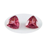 Garnet 1PC Chunky 13x13 MM Triangle Faceted Red Natural Semi Precious Gems