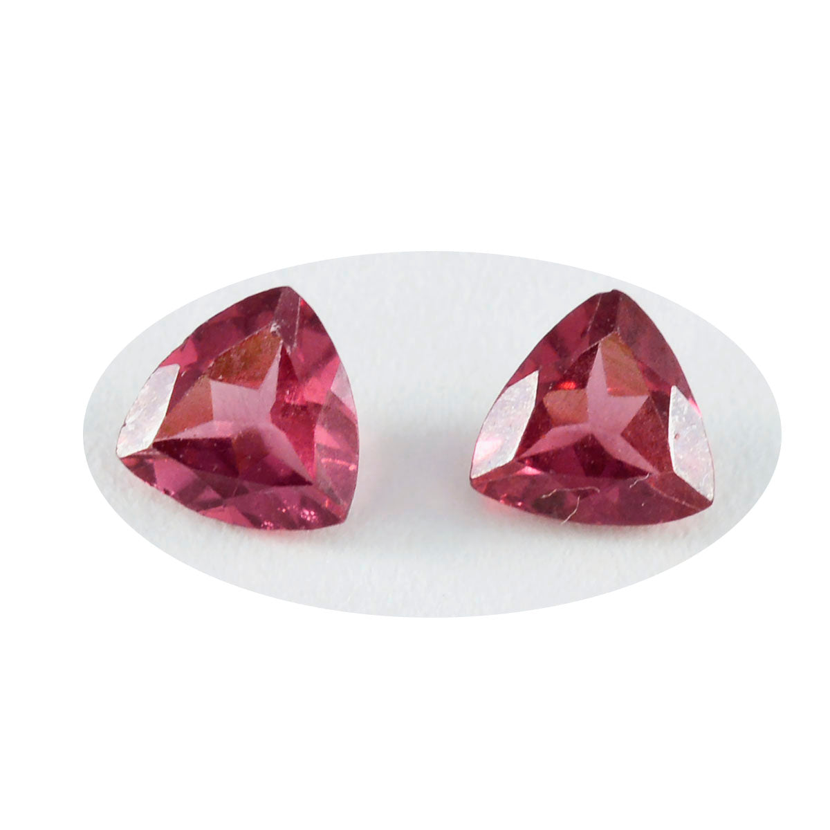 Garnet 1PC Chunky 13x13 MM Triangle Faceted Red Natural Semi Precious Gems