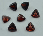 Garnet 1PC Chunky 13x13 MM Triangle Faceted Red Natural Semi Precious Gems