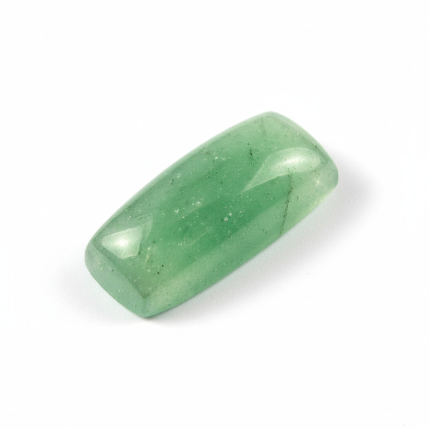 Green Aventurine 1PC Small 5x10 MM Baguette Cabochon Green Superior semi Precious Semi Precious Gemstone