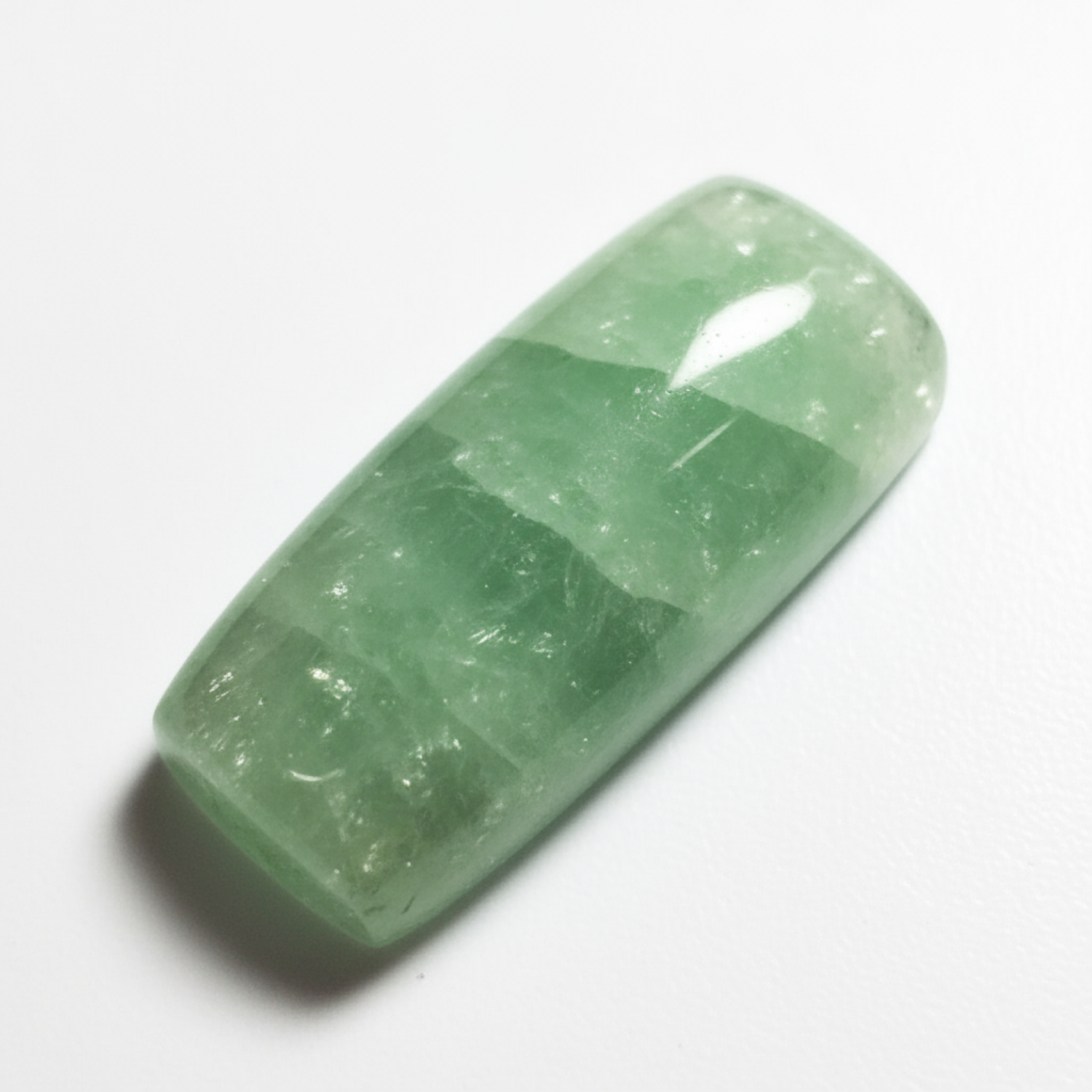 Green Aventurine 1PC Small 6x12 MM Baguette Cabochon Green Pure semi Precious Precious Gemstone Secundaire afbeelding