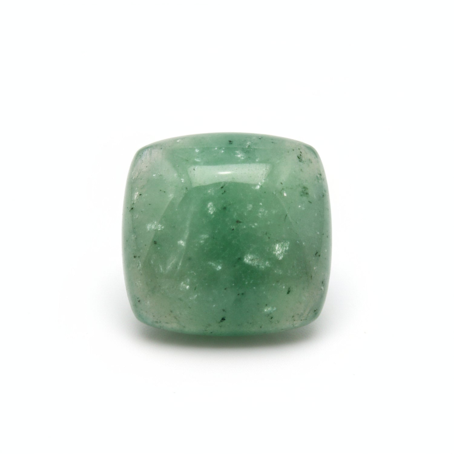 Green Aventurine 1PC Small 7x7 MM Cushion Cabochon Green Natural semi Precious Loose Gemstone