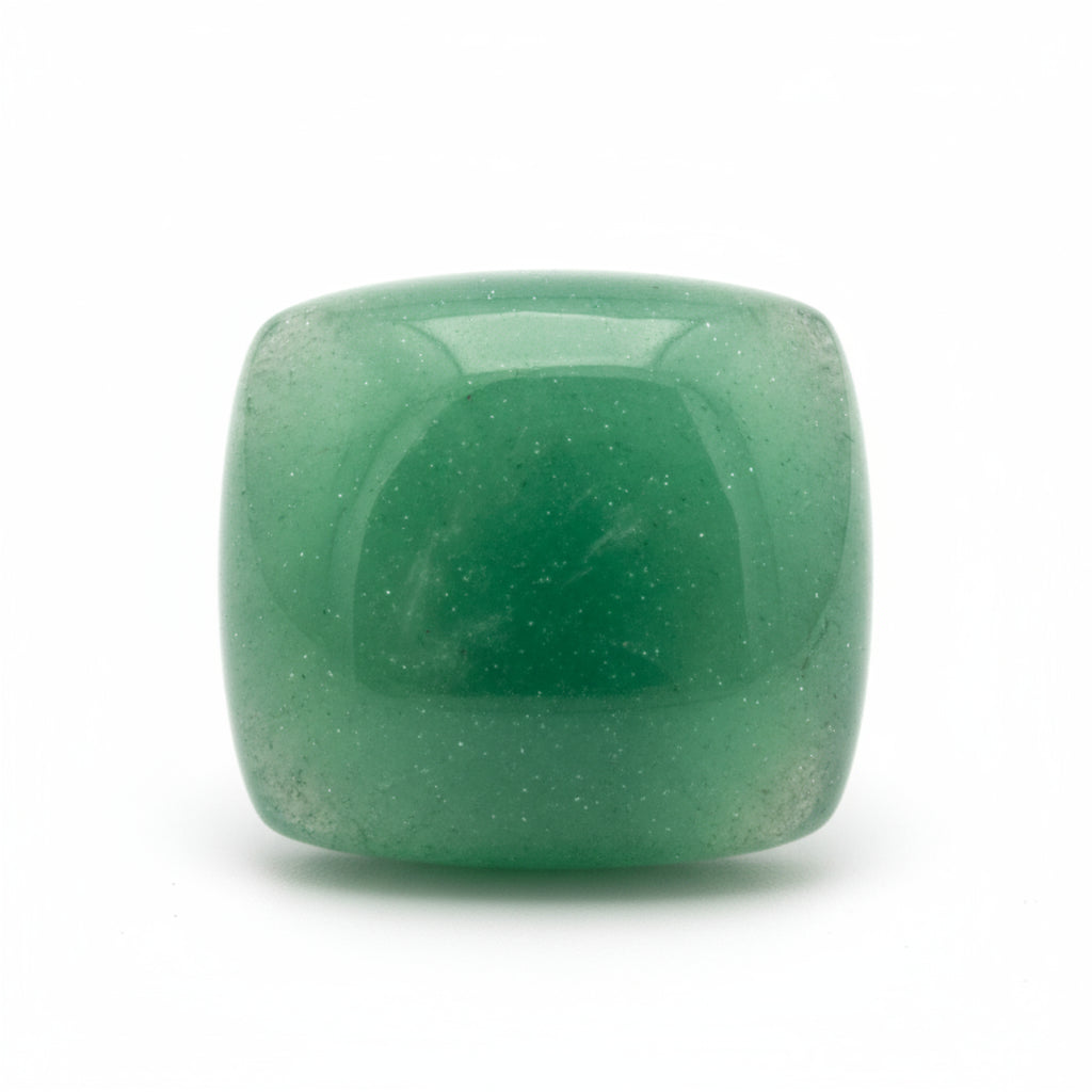 Green Aventurine 1PC Small 8x8 MM Cushion Cabochon Green Genuine semi Precious Loose Gemstones