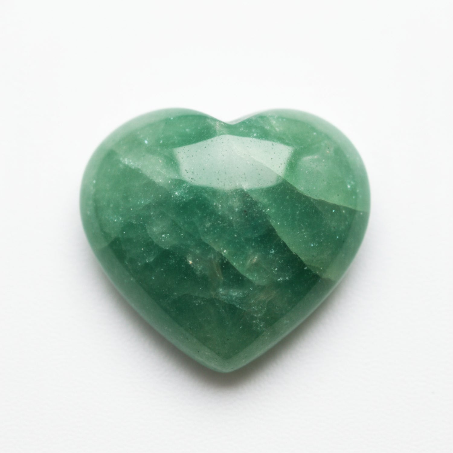 Green Aventurine 1PC Tiny 6x6 MM Heart Cabochon Green Splendid semi Precious Loose Gemstone
