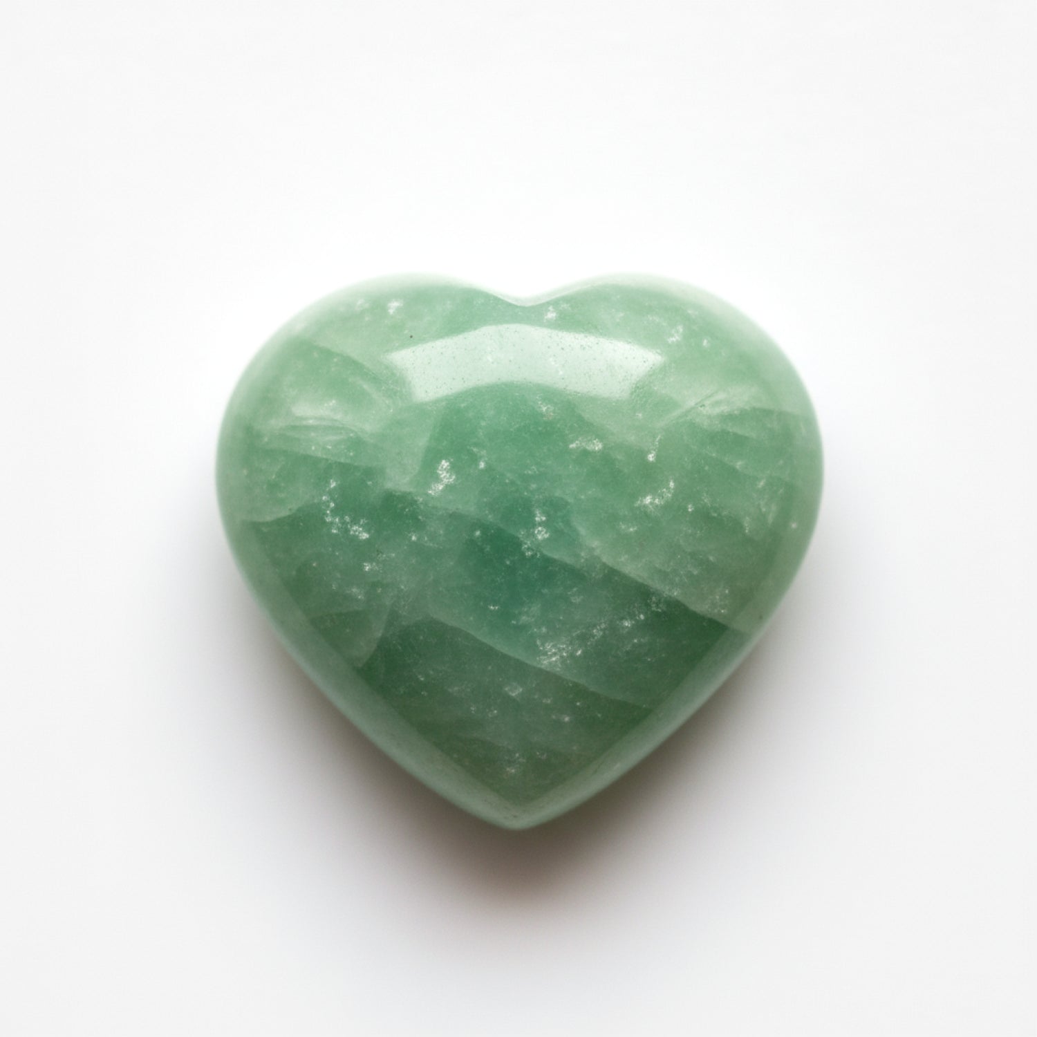 Green Aventurine 1PC Small 7x7 MM Heart Cabochon Green Luster semi Precious Loose Gemstones
