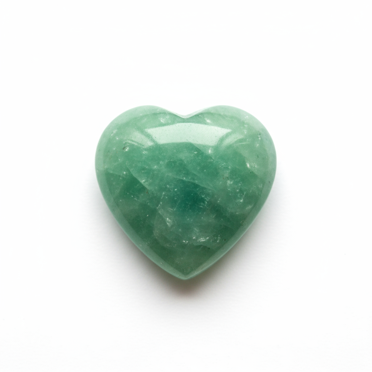 Green Aventurine 1PC Small 8x8 MM Heart Cabochon Green Lustrous semi Precious Semi Precious Gemstone メイン画像