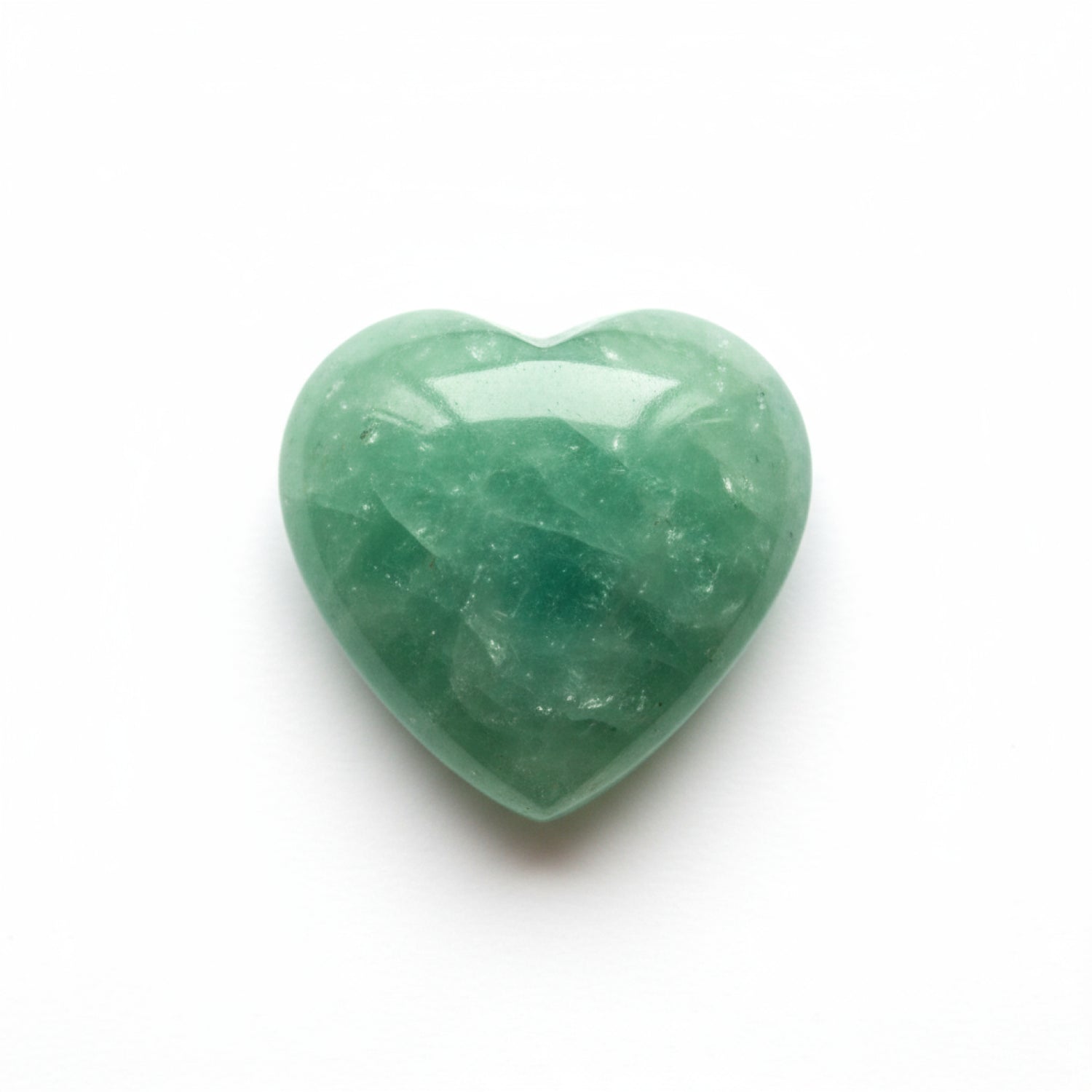 Green Aventurine 1PC Small 8x8 MM Heart Cabochon Green Lustrous semi Precious Semi Precious Gemstone