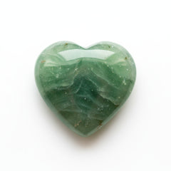 Green Aventurine 1PC Small 8x8 MM Heart Cabochon Green Lustrous semi Precious Semi Precious Gemstone