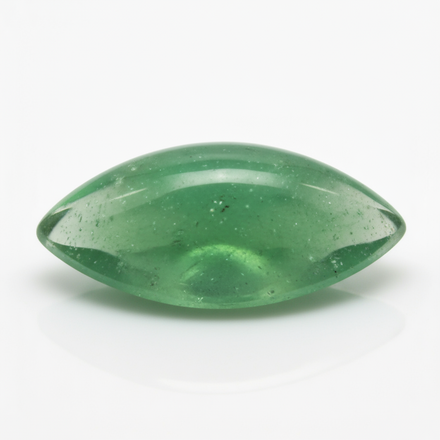 Green Aventurine 1PC Small 6x12 MM Marquise  Cabochon Green Polished semi Precious Precious Gemstone メイン画像