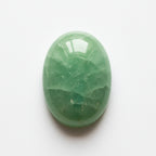Green Aventurine 1PC Small 6x8 MM Oval Cabochon Green Lustrous semi Precious Loose Gemstone