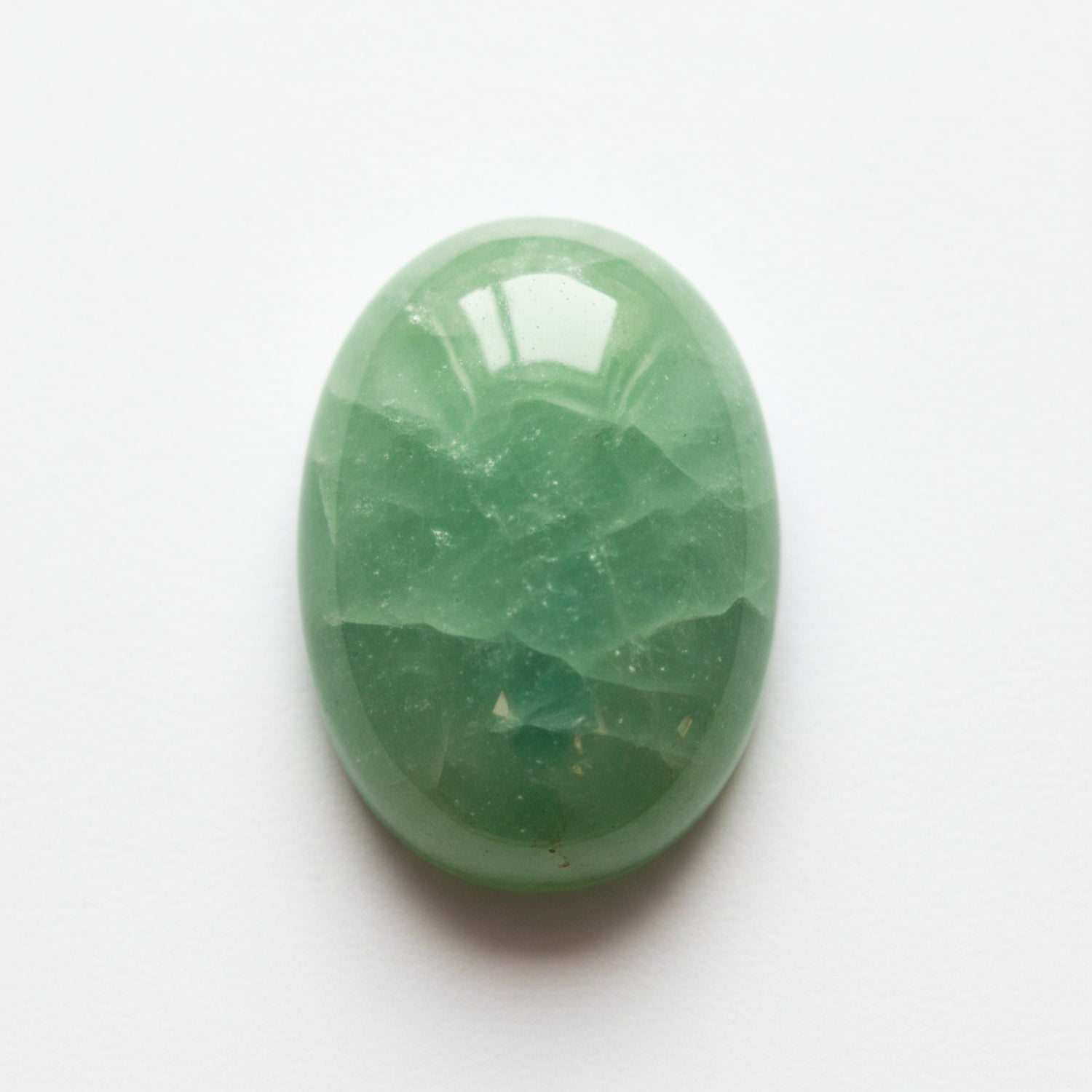 Green Aventurine 1PC Small 6x8 MM Oval Cabochon Green Lustrous semi Precious Loose Gemstone