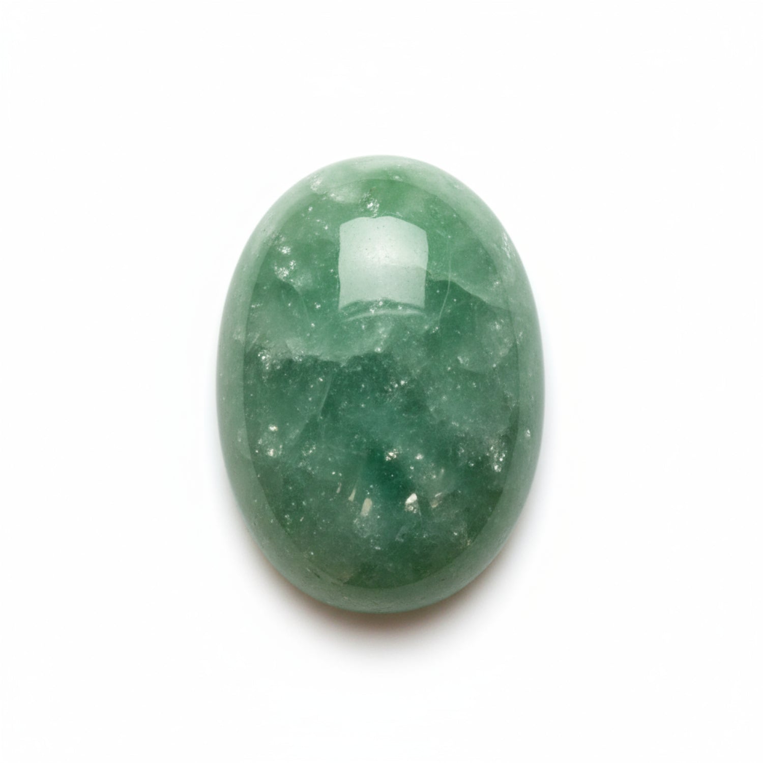 Green Aventurine 1PC Small 6x9 MM Oval Cabochon Green Shine semi Precious Loose Gemstones