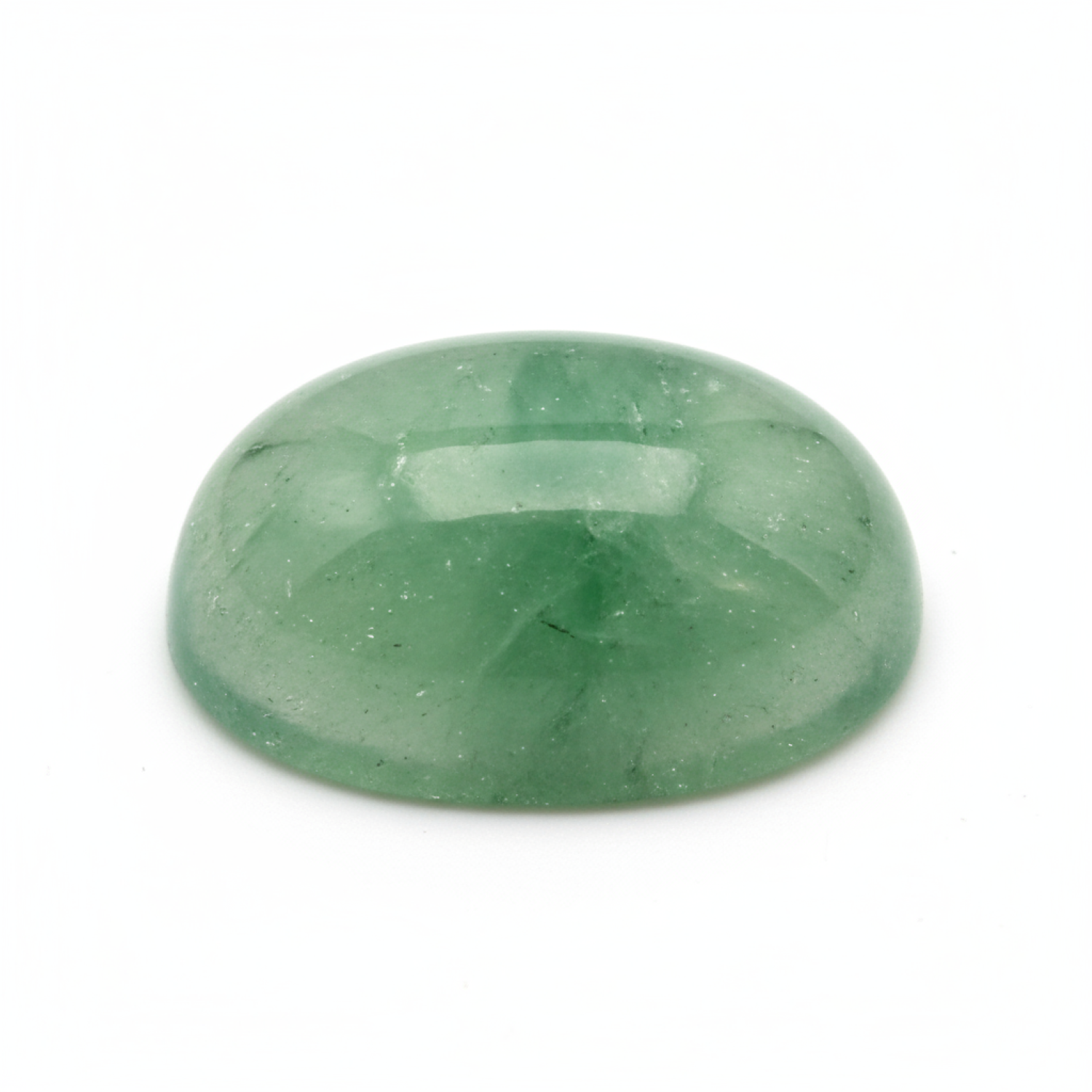 Green Aventurine 1PC Small 7x9 MM Oval Cabochon Green Fine semi Precious Semi Precious Gemstone メイン画像