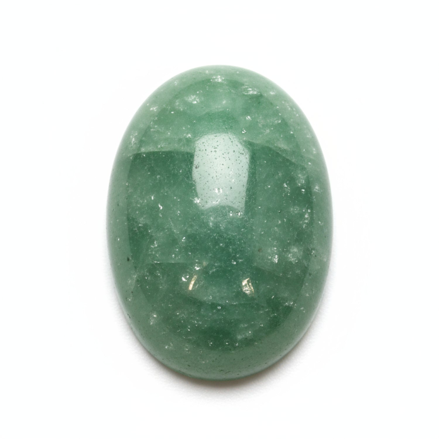 Green Aventurine 1PC Medium 8x10 MM Oval Cabochon Green Natural semi Precious Gems