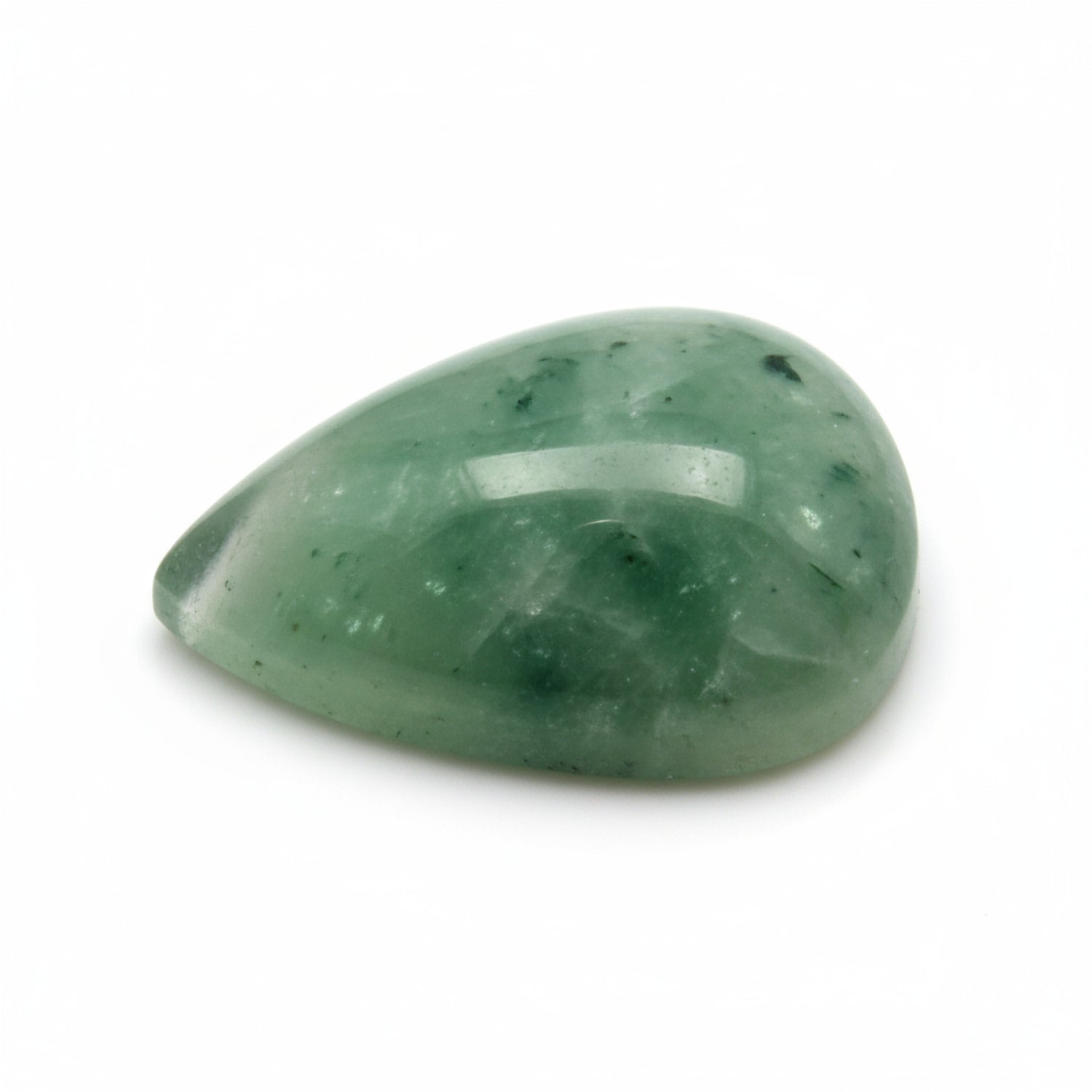 Green Aventurine 1PC Tiny 5x7 MM Pear Cabochon Green Natural semi Precious Gems