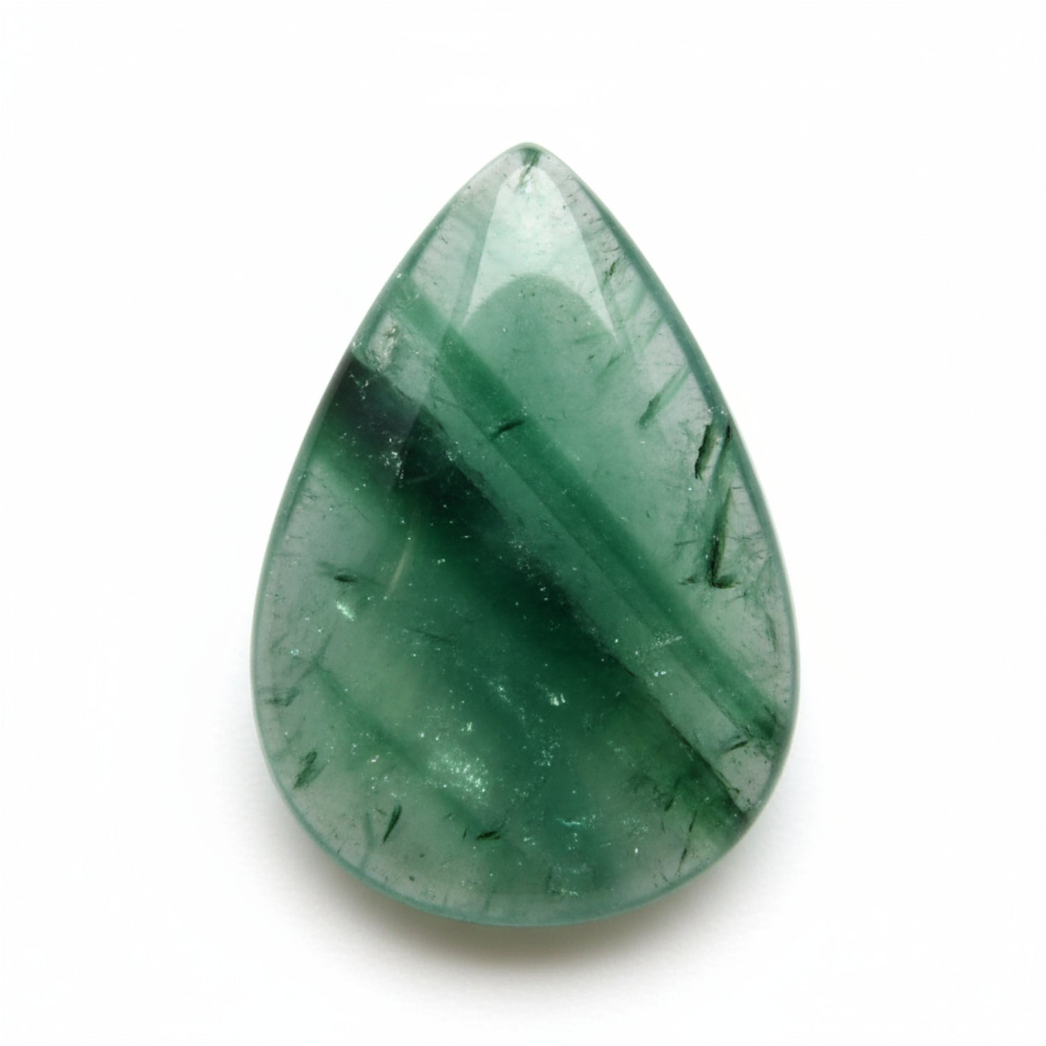 Green Aventurine 1PC Small 7x9 MM Pear Cabochon Green Pure semi Precious Loose Gemstones