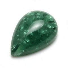 Green Aventurine 1PC Medium 8x10 MM Pear Cabochon Green Brilliant semi Precious Precious Gemstone