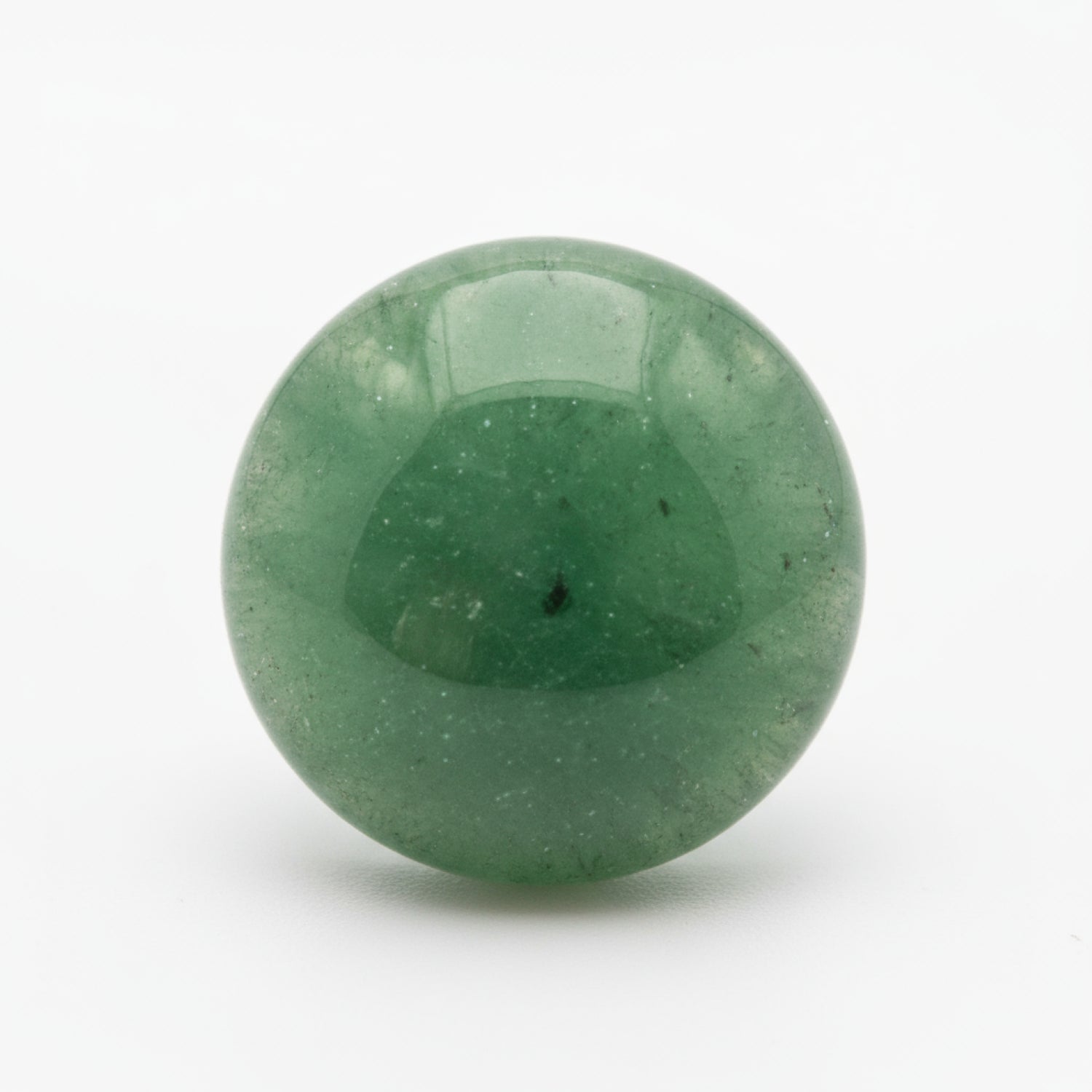 Green Aventurine 1PC Tiny 6x6 MM Round Cabochon Green Polished semi Precious Loose Gems
