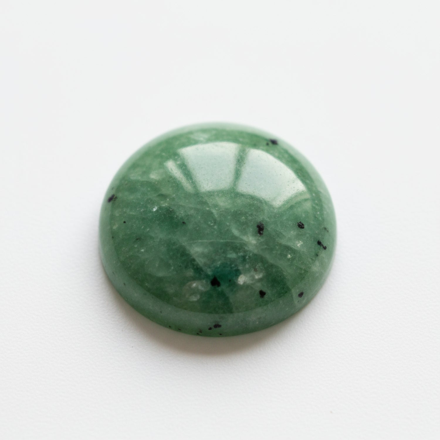 Green Aventurine 1PC Small 7x7 MM Round Cabochon Green Splendid semi Precious Loose Gemstone