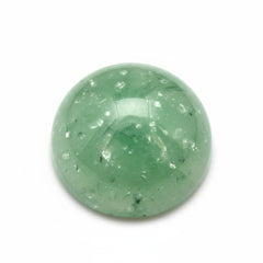 Green Aventurine 1PC Medium 9x9 MM Round Cabochon Green Lustrous semi Precious Semi Precious Gemstone