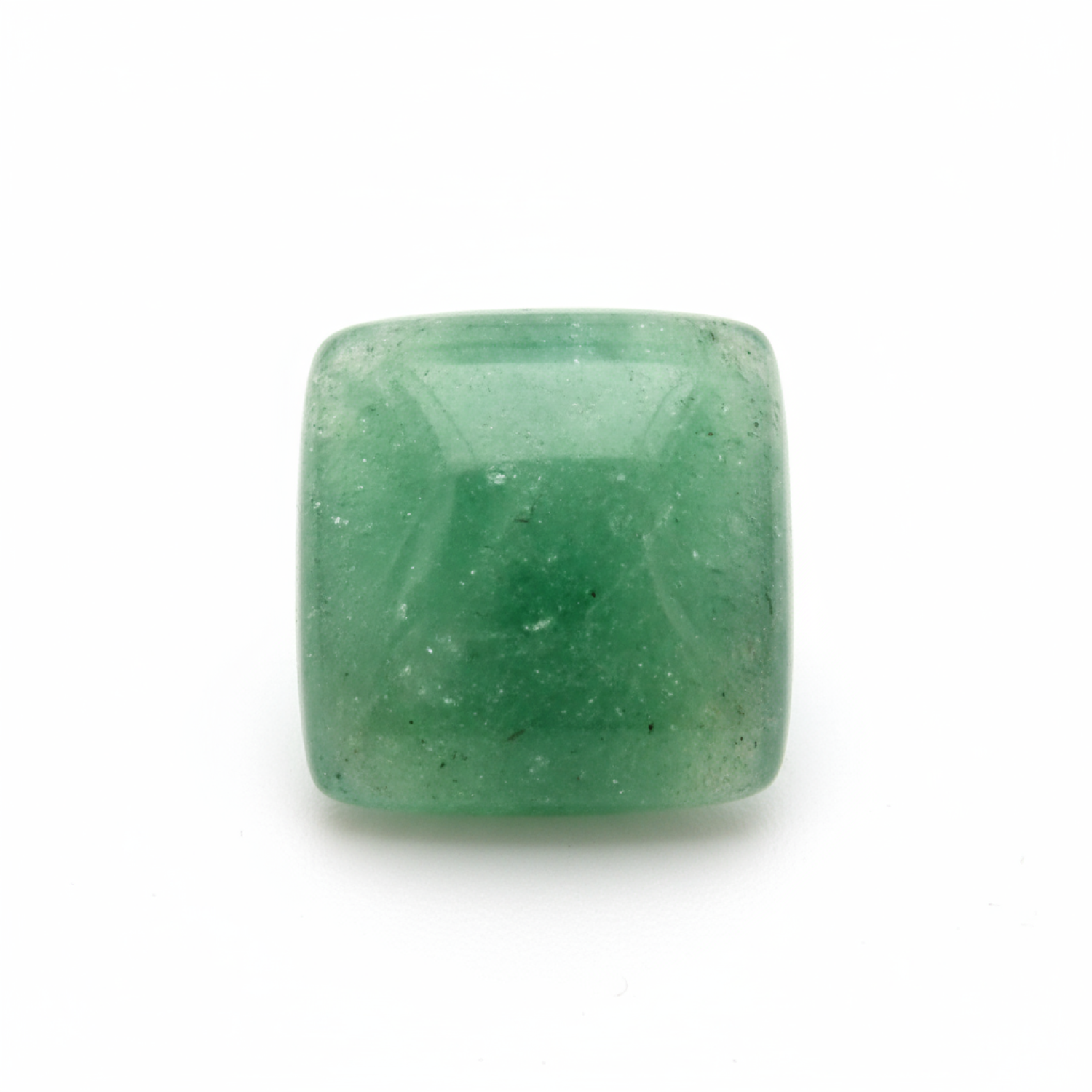 Green Aventurine 1PC Tiny 6x6 MM Square Cabochon Green Fiery semi Precious Gems Immagine principale del prodotto