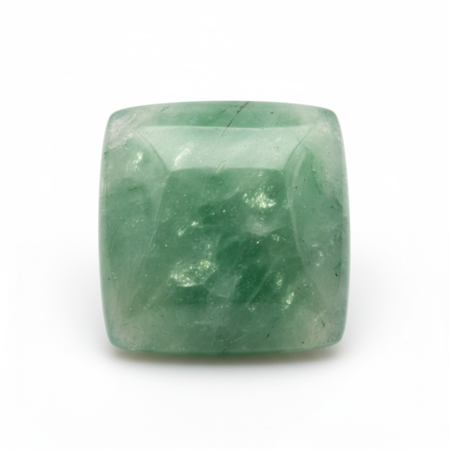 Green Aventurine 1PC Tiny 6x6 MM Square Cabochon Green Fiery semi Precious Gems Immagine secondaria del prodotto