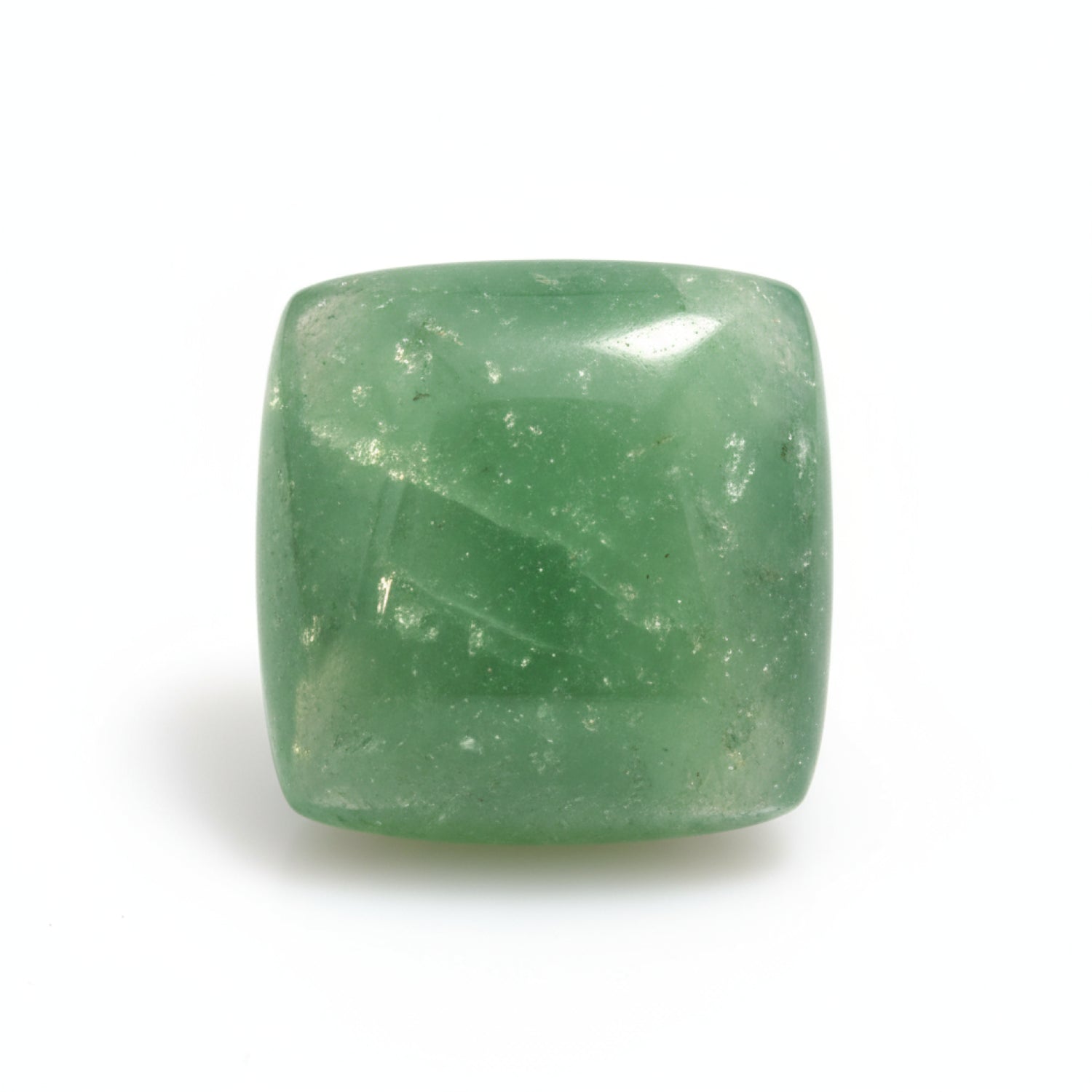 Green Aventurine 1PC Small 7x7 MM Square Cabochon Green Brilliant semi Precious Loose Gems
