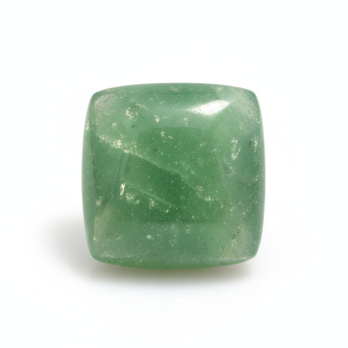 Green Aventurine 1PC Small 7x7 MM Square Cabochon Green Brilliant semi Precious Loose Gems
