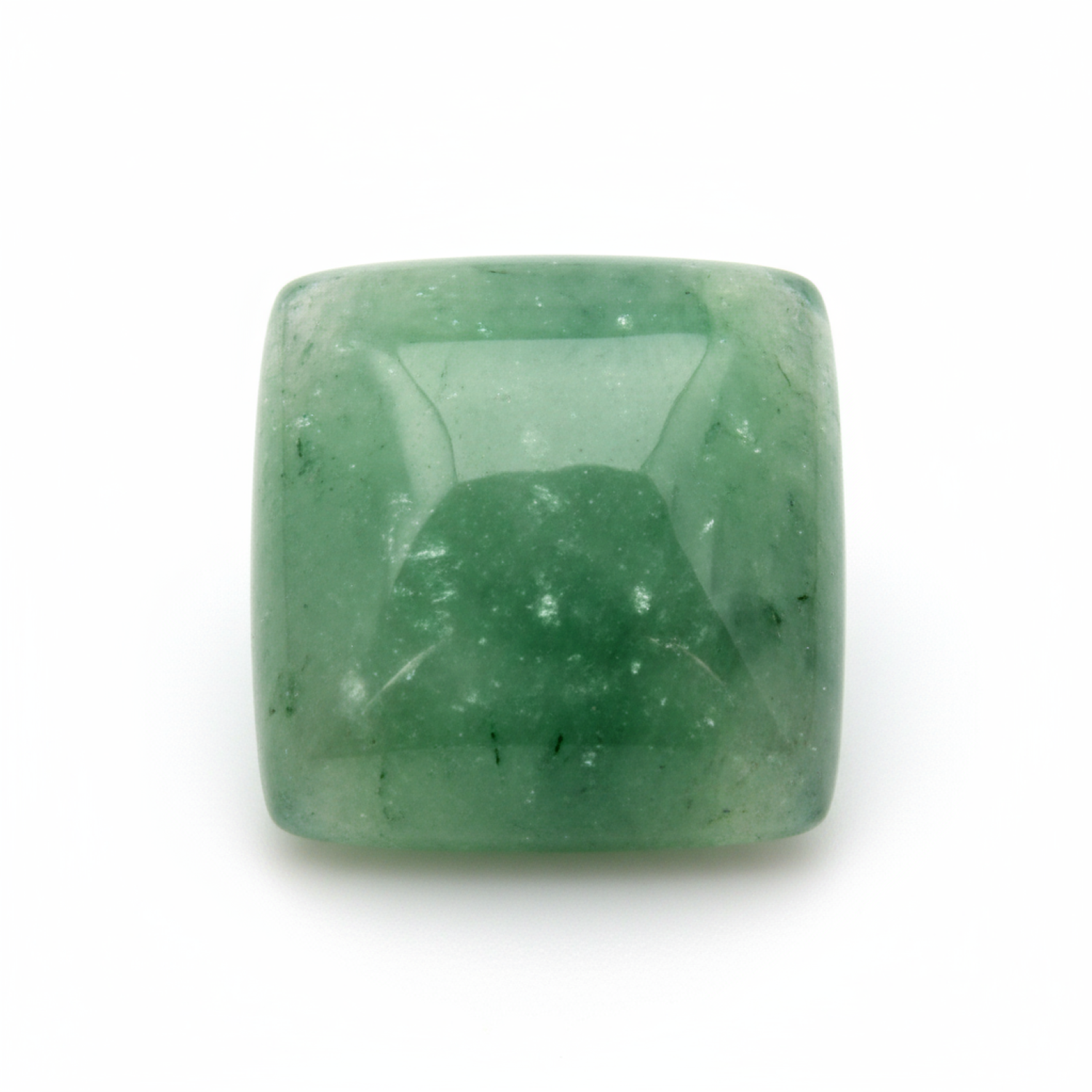Green Aventurine 1PC Small 8x8 MM Square Cabochon Green Sparkling semi Precious Loose Gemstone メイン画像