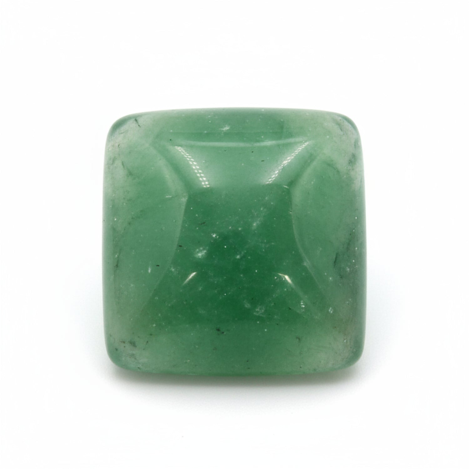 Green Aventurine 1PC Medium 9x9 MM Square Cabochon Green Polished semi Precious Loose Gemstones