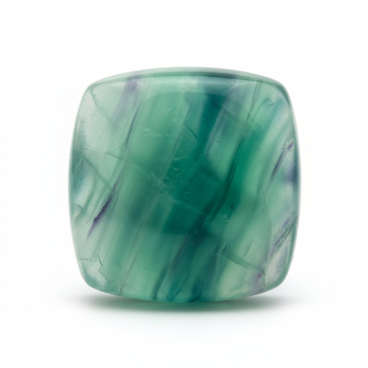 Green Fluorite 1PC Large 10x10 MM Cushion Cabochon Green Sparkling semi Precious Loose Gemstone