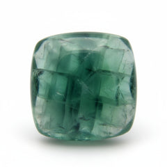 Green Fluorite 1PC Large 10x10 MM Cushion Cabochon Green Sparkling semi Precious Loose Gemstone