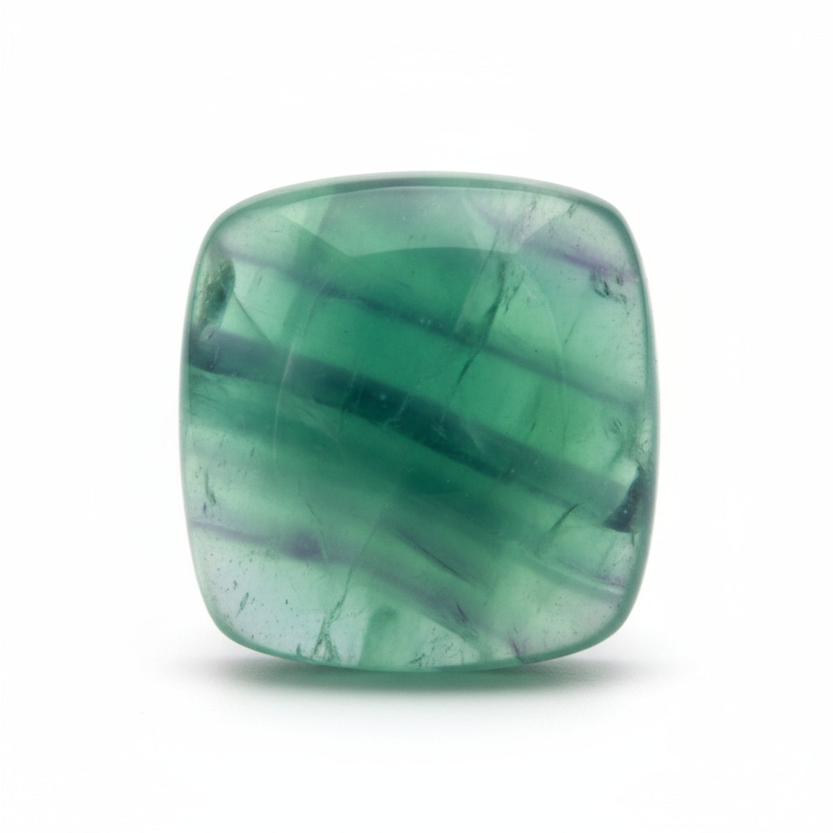 Green Fluorite 1PC Large 11x11 MM Cushion Cabochon Green Polished semi Precious Loose Gemstones